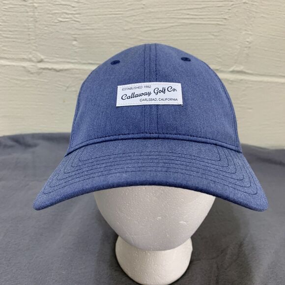 Callaway Hat Cap Snap Back Blue Logo Golf Golfer Athletic Casual Adult Mens OS - Picture 1 of 13